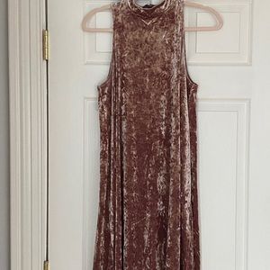NWOT Pink Velvet Dress